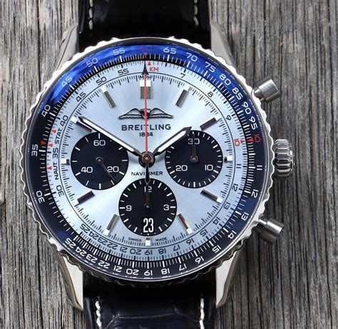 breitling watch orange face|breitling navitimer ice blue.